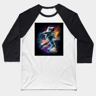 Astronaut dancing in space cosmos Baseball T-Shirt